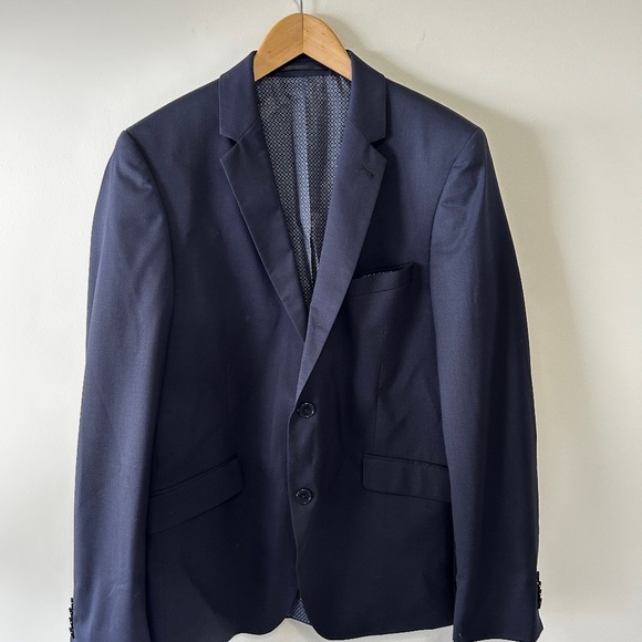 Horst Men's Blue Italian Blazer 98% Wool & 2% Elastaine Size CAD 44R - Picture 1 of 12